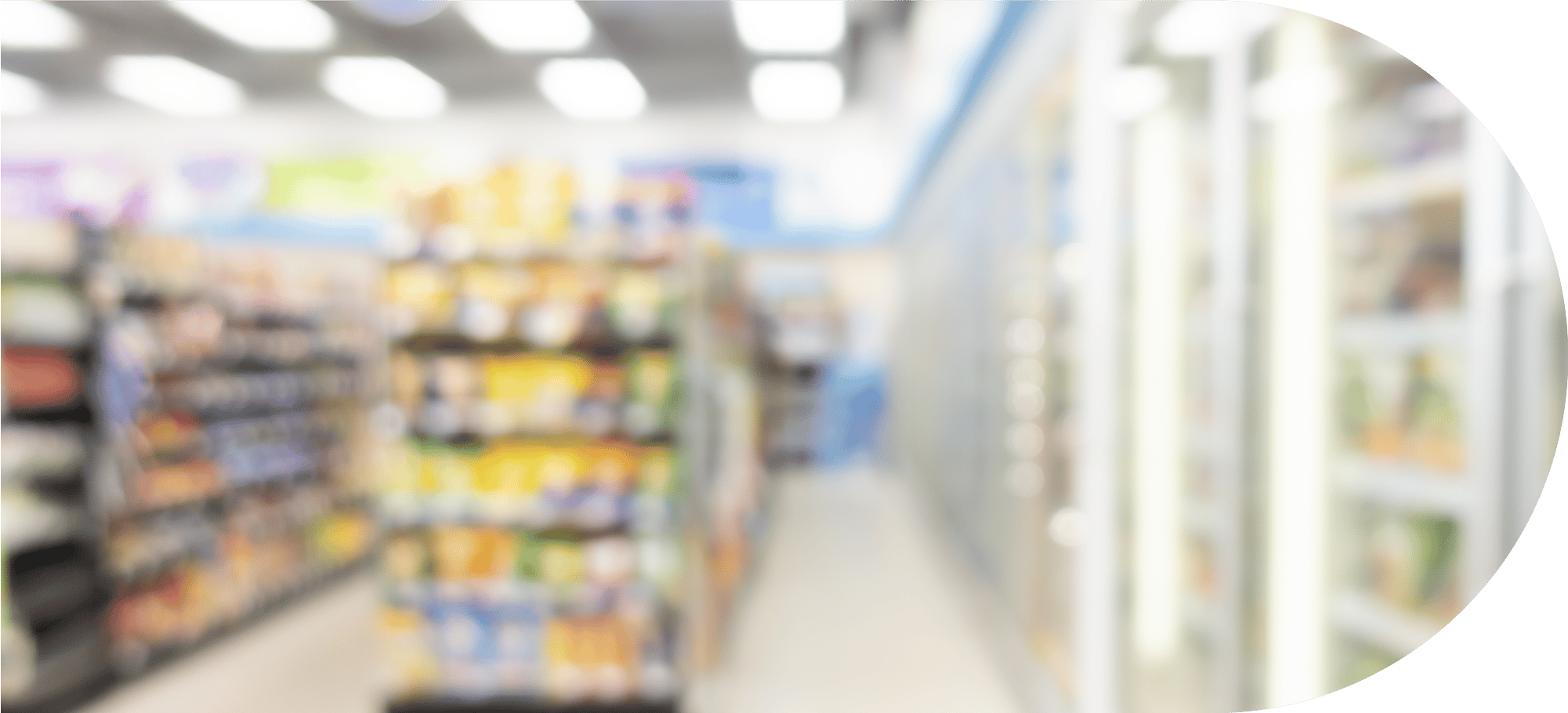 blurry image of a grocery store aisle